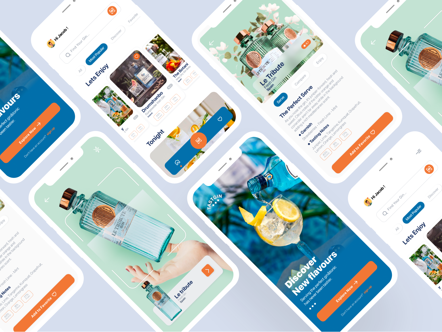 Product design gin and tonic